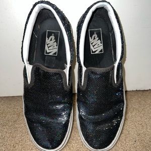 Sequin Slip On Vans